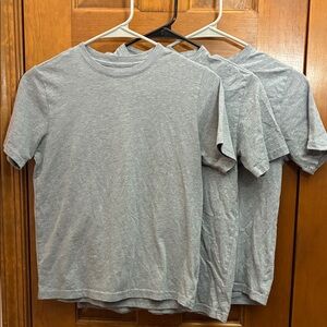 SET OF 3 Gray Kids' Short Sleeve Tee